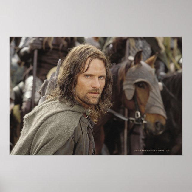 Aragorn med häst poster (Framsidan)