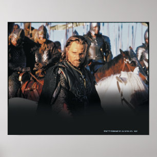 Aragorn på hästrygg poster