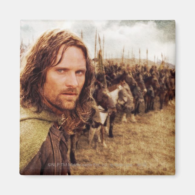Aragorn Plus Line of Horses Magnet (Framsidan)