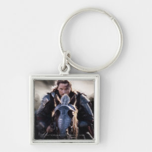 Aragorn Riding Horse Fyrkantig Silverfärgad Nyckelring