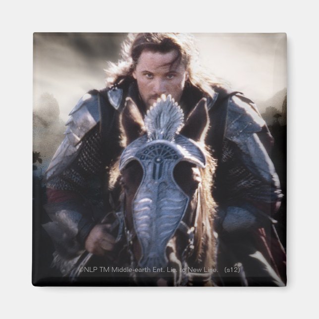 Aragorn Riding Horse Magnet (Framsidan)