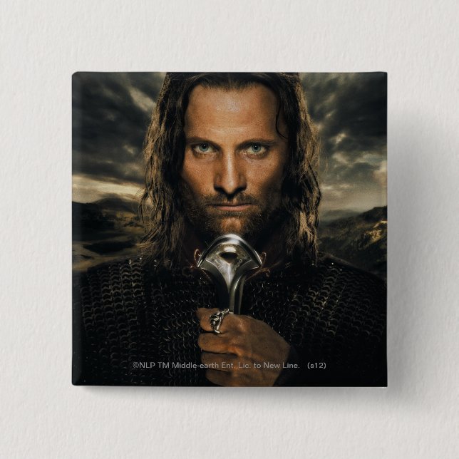 Aragorn Sword Down Knapp (Framsida)