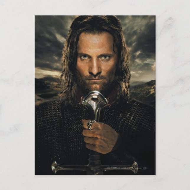 Aragorn Sword Down Vykort (Framsida)