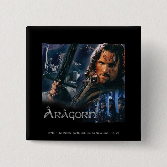 Aragorn with Army Knapp (Framsida)