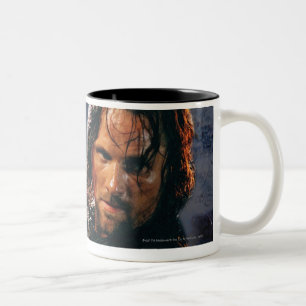 Aragorn with Army Två-Tonad Mugg