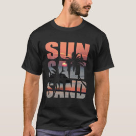 Araha Beach, Okinawa Sunset, Manar Basic T-Shirt