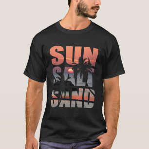 Araha Beach, Okinawa Sunset, Manar Basic T-Shirt