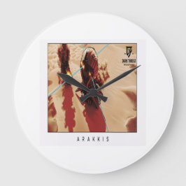 Arakkis Wall Clock, 25.4 cm Round Natural Wood Stor Klocka