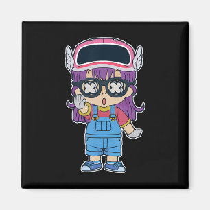 Arale Norimaki Dr Slump Manga Anime Tecknad Älskar Magnet