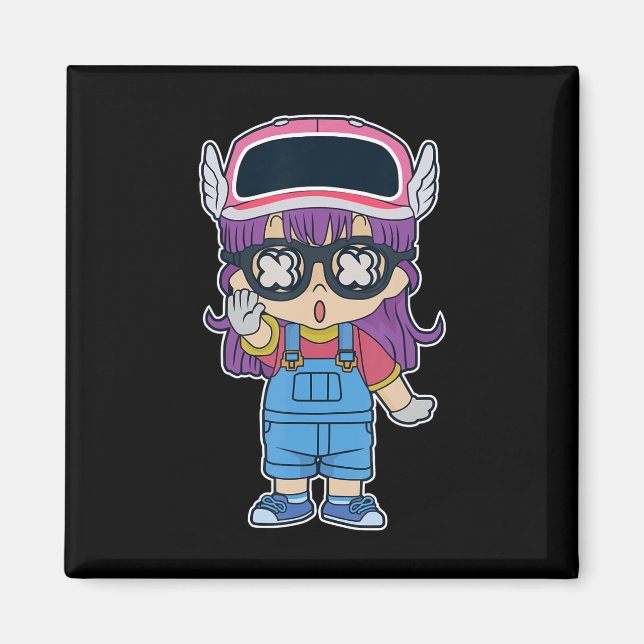 Arale Norimaki Dr Slump Manga Anime Tecknad Älskar Magnet (Framsidan)