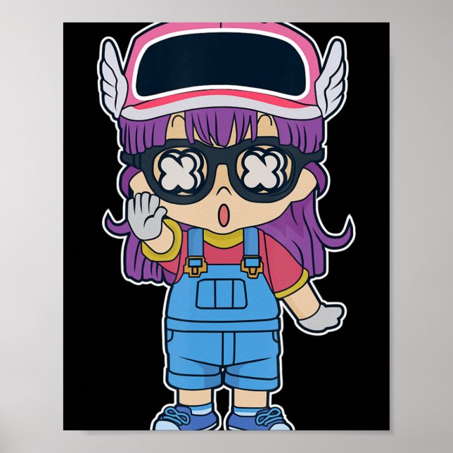 Arale Norimaki Dr Slump Manga Anime Tecknad Älskar Poster (Framsidan)
