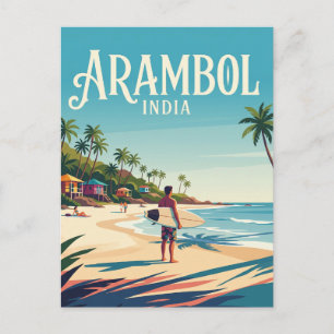 Arambol Beach Indien Vykort