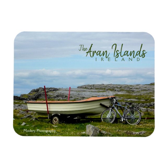 Aran Islands Boat & Bike Magnet (Horisontell)