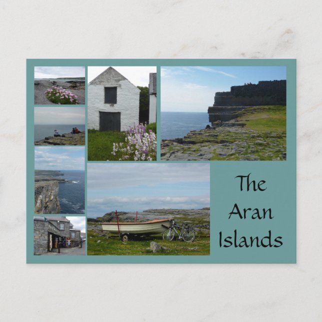 Aran Islands Collage Vykort (Framsida)
