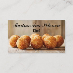 Arancini Italien Cooking Chef Personlig Visitkort