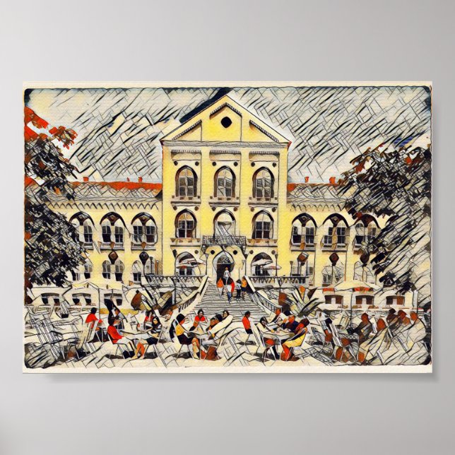 Arandjelovac, Serbien, retrovintage Poster (Framsidan)