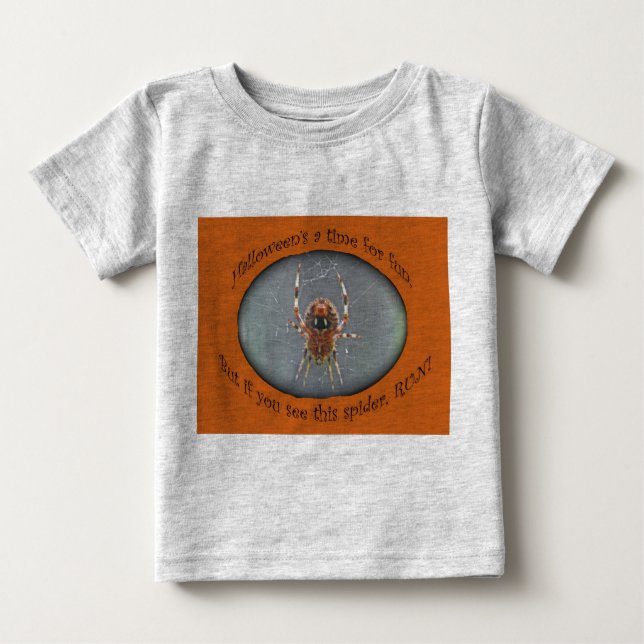 Araneus Orb Weaver Spider Halloween Infant T-Shirt (Framsida)
