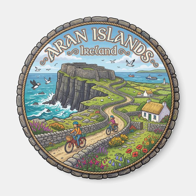 Aranöarna Irland Magnet (Framsidan)