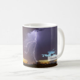 Ärans Gud dundrar Psalm 105:39 KJV Kaffemugg
