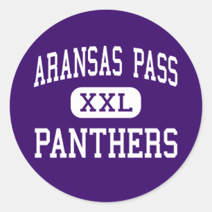 Aransas Pass - Panthers - High - Aransas Pass Runt Klistermärke