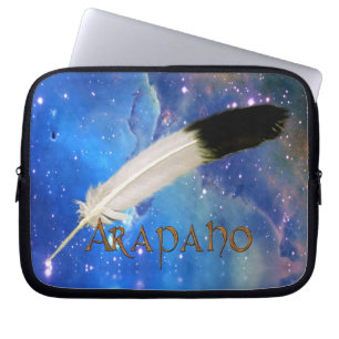 ARAPAHO Nation & Feather Outer Space Laptop sleeve