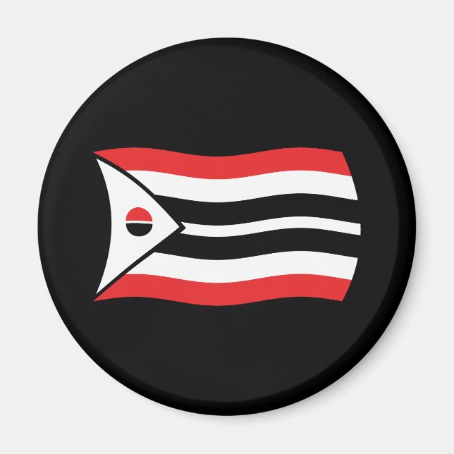 Arapaho-stammens flaggmagnet magnet (Framsidan)
