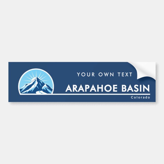 Arapahoe Basin Colorado berg skidestination Bildekal (Framsidan)