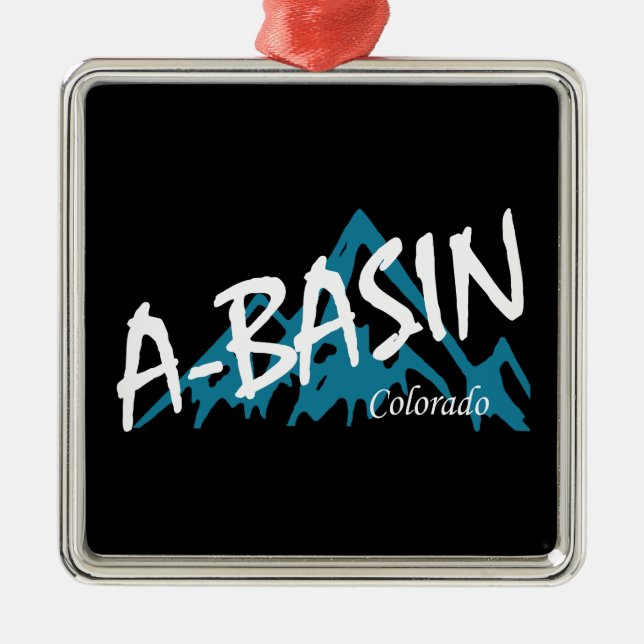 Arapahoe Basin Colorado Mountains Julgransprydnad Metall (Framsidan)