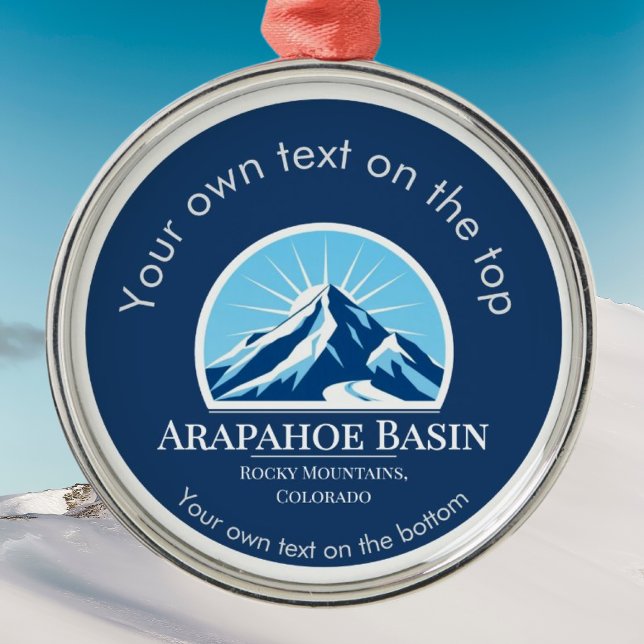 Arapahoe Basin Colorado ski medal Julgransprydnad Metall (Skapare uppladdad)