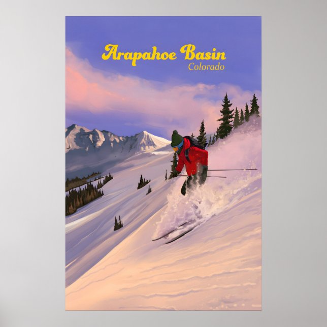 Arapahoe Basin Colorado Skidområde Reseskylt Poster (Framsidan)