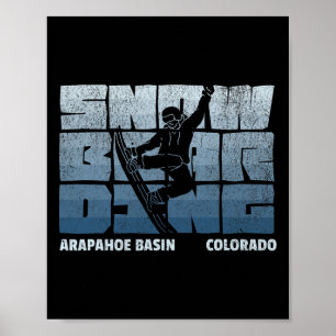 Arapahoe Basin Colorado Snowboarding Resort Coola Poster