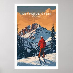 Arapahoe Basin Reseskylt - Colorado 1 Poster