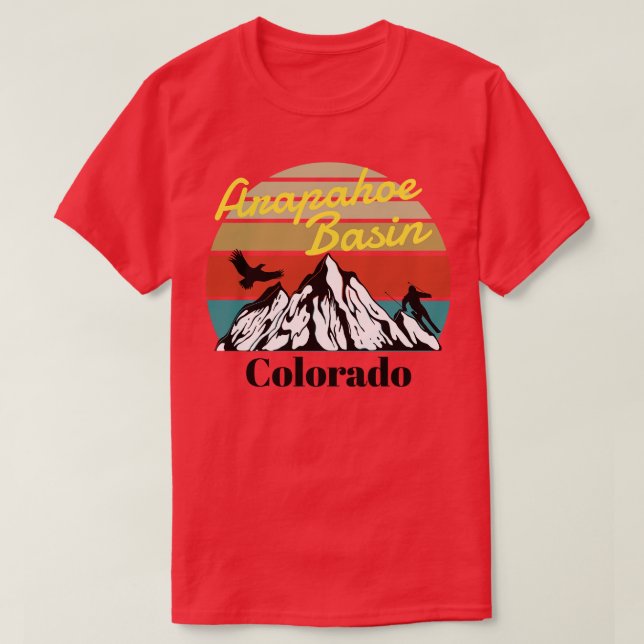 Arapahoe Basin ski Colorado T Shirt (Design framsida)