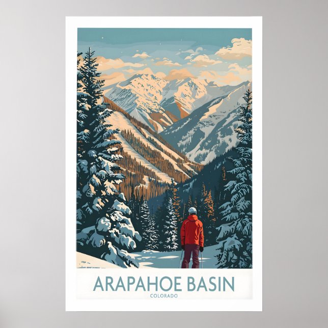 Arapahoe Basin Ski-plakat 1 Poster (Framsidan)