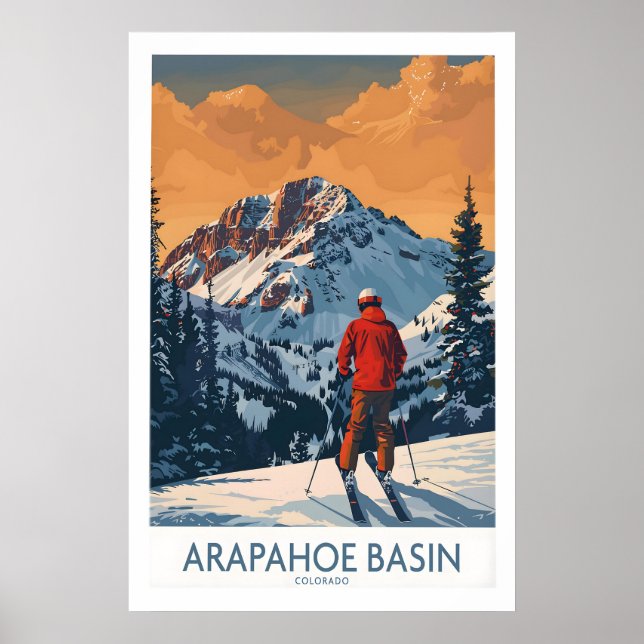 Arapahoe Basin Ski Tryck - Colorado 1 (Framsidan)