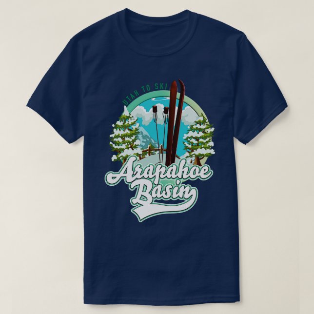 Arapahoe Basin Utah skiing T Shirt (Design framsida)
