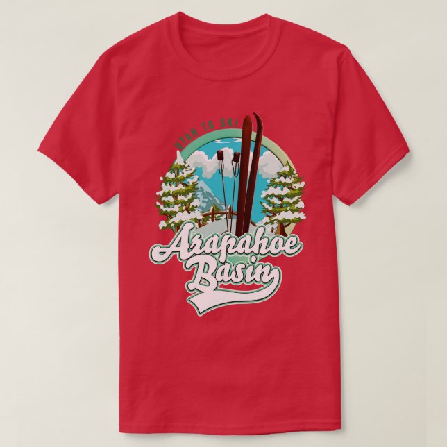 Arapahoe Basin Utah skiing T Shirt (Design framsida)