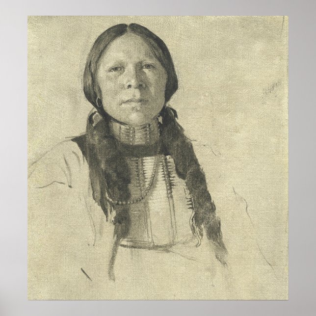 Arapahoe Boy - de Forest Bush Fine Art Poster (Framsidan)
