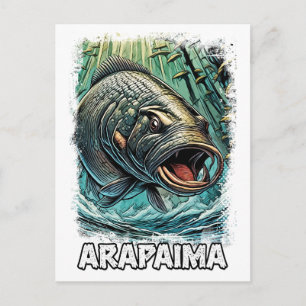 Arapaima Monster Fish for EXTREME ANGLERS Amazon Vykort