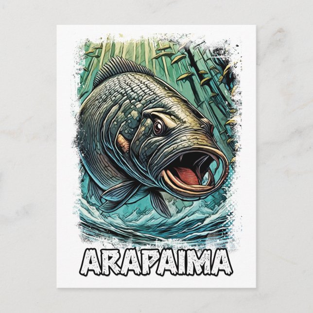 Arapaima Monster Fish for EXTREME ANGLERS Amazon Vykort (Framsida)