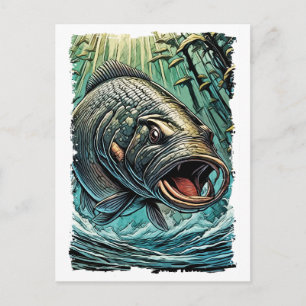 Arapaima Monster Fish for EXTREME ANGLERS Amazon Vykort