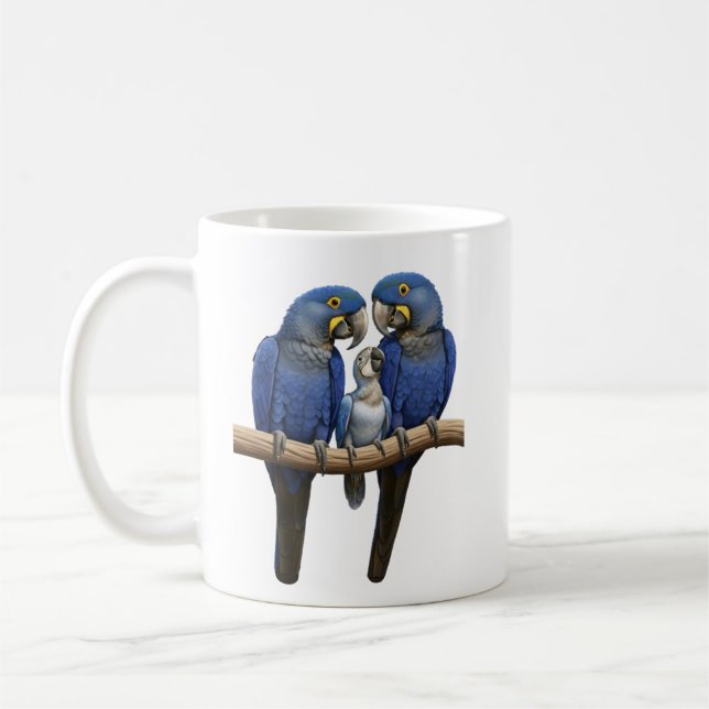 Arara azul kaffemugg (Vänster)