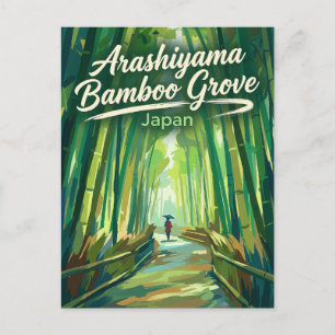 Arashiyama bambuskog Japan Vykort