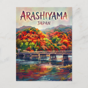 Arashiyama bambuskog Japan Vykort