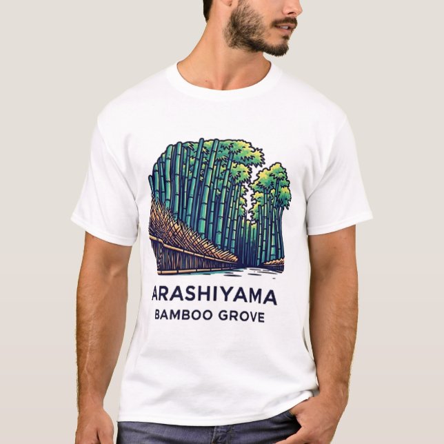 Arashiyama bambuskog t shirt (Framsida)