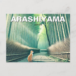 Arashiyama Japan Kyoto-bamboskog Vykort