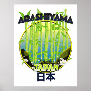 Arashiyama Japan reslogotyp Poster