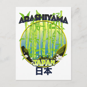 Arashiyama Japan reslogotyp Vykort
