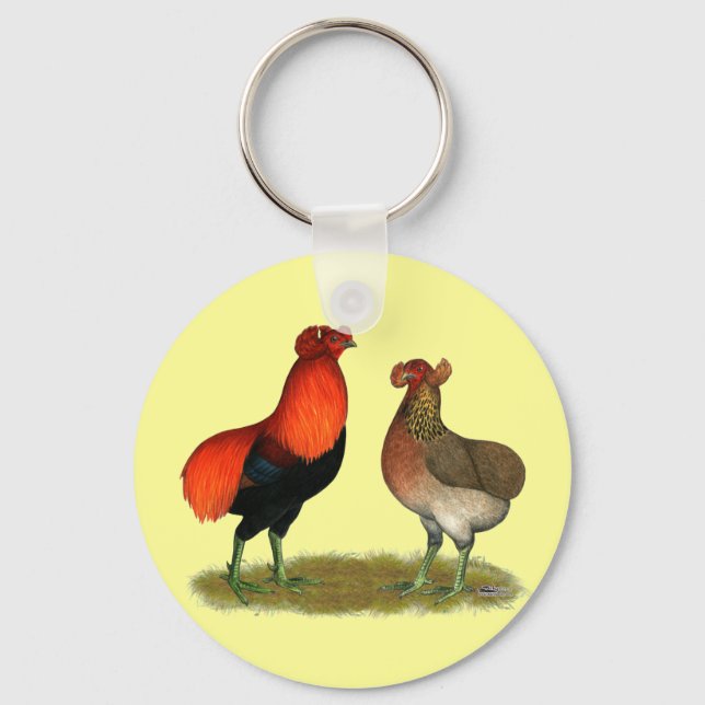 Araucana Red Pair Nyckelring (Framsida)