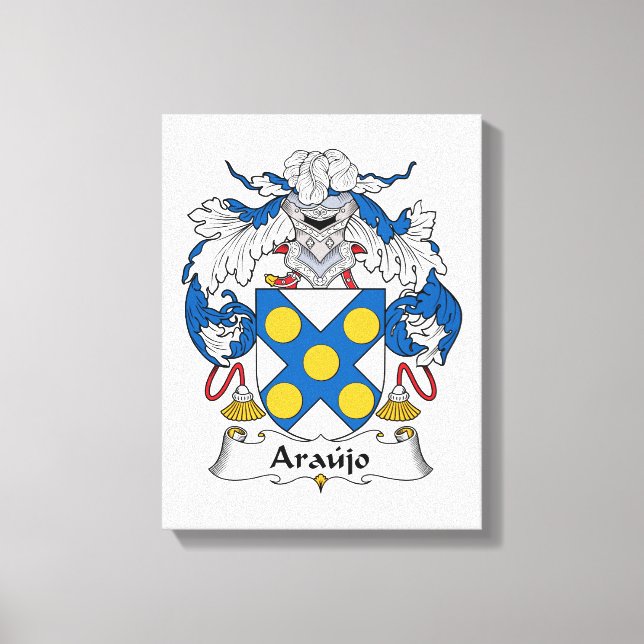 Araujo Family Crest Canvastryck (Framsida)
